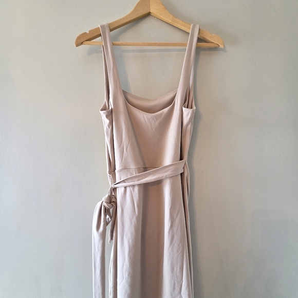 Aritzia Wilfred Saturn Sleeveless Casual Wrap Mini Dress Cream Size Large - Picture 11 of 14